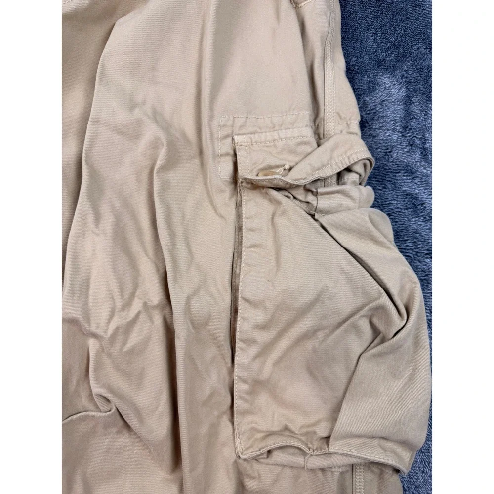 Banana Republic Vintage Y2K Paratrooper Cargo Pants Khaki Tan 38x30 Mens